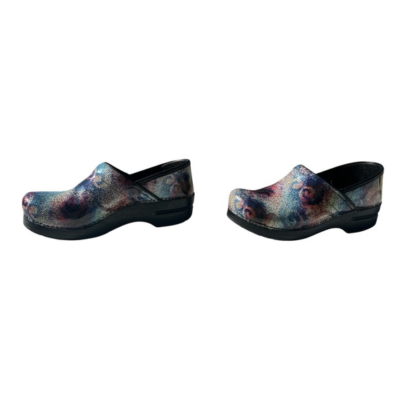 Dansko Multi Mosaic Rainbow Swirl Professional Clogs Women's US 7.5 8 EU 38 - Picture 3 of 10